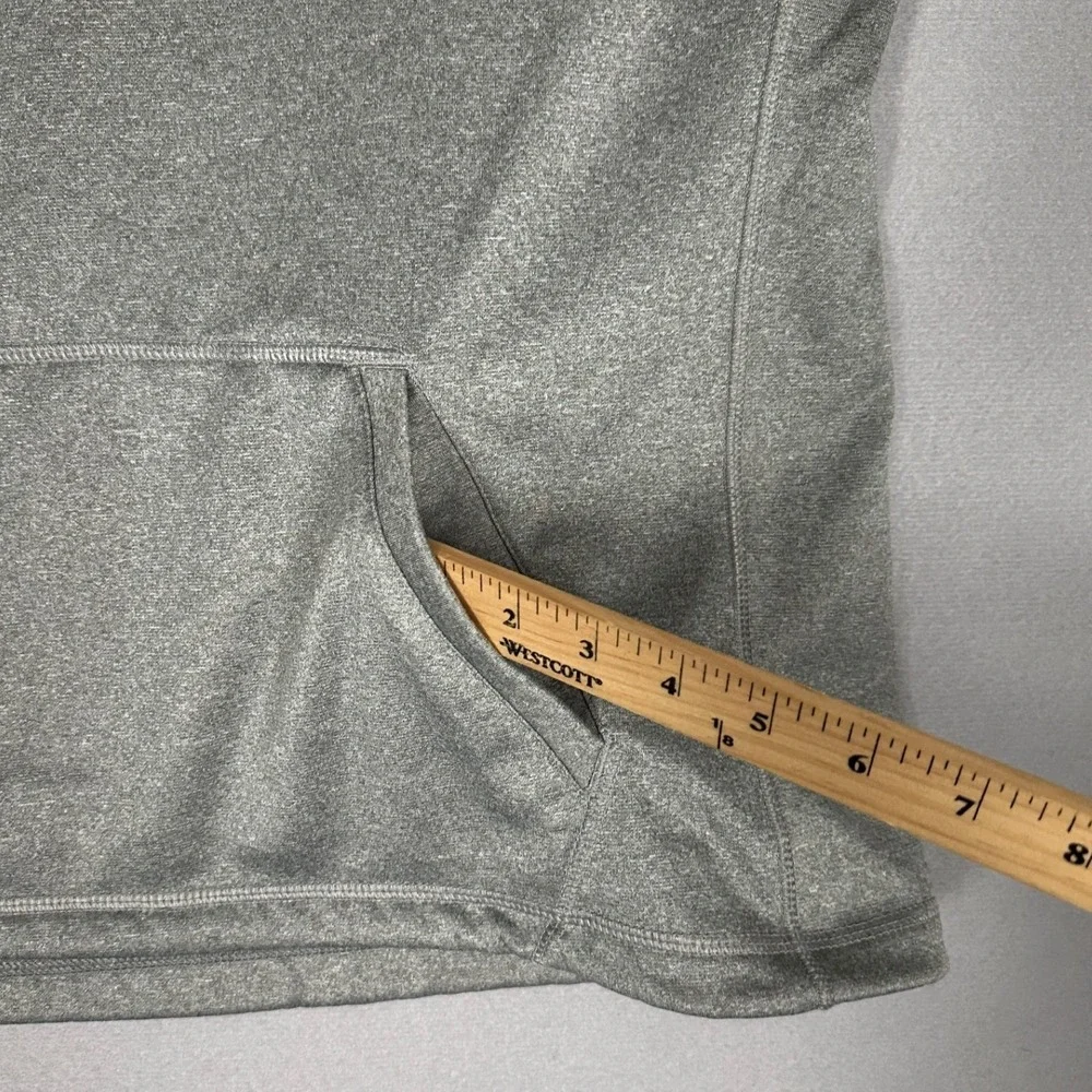 Nike Therma-Fit Hoodie Men Medium Grey Graphic Gradient Logo Pullover Sweatshirt